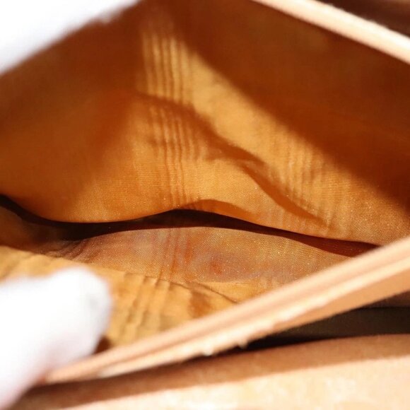 GUCCI Bamboo Hand Bag Leather Red Gold - Picture 10 of 15